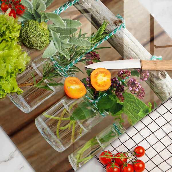 Tocător de bucătărie Ierburi plante vintage