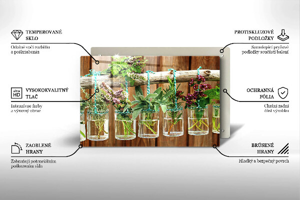 Tocător de bucătărie Ierburi plante vintage