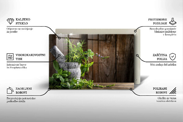 Tocător de bucătărie Plantează ierburi și lemn