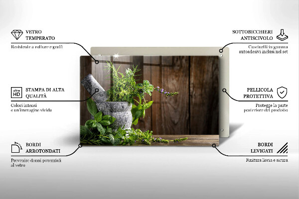 Tocător de bucătărie Plantează ierburi și lemn