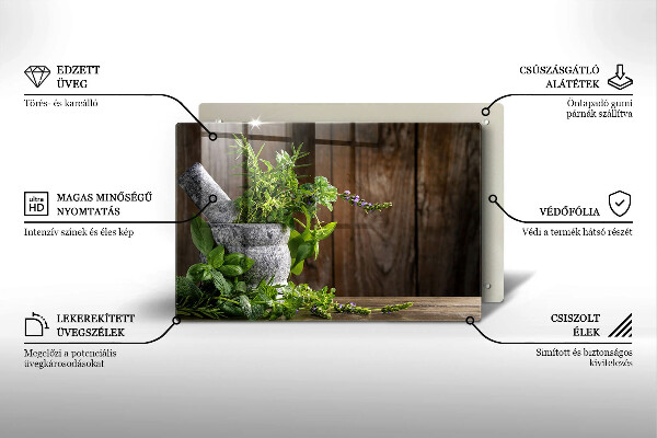 Tocător de bucătărie Plantează ierburi și lemn