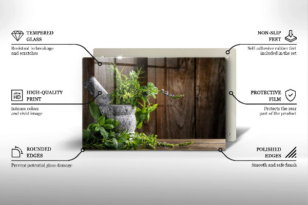 Tocător de bucătărie Plantează ierburi și lemn