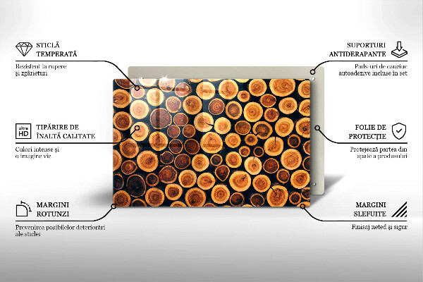 Tocător de bucătărie cioturi de copac din lemn