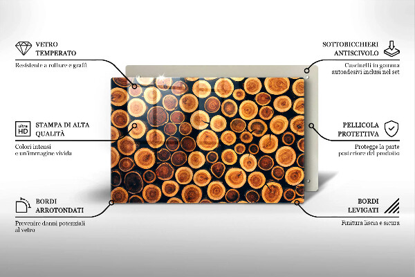 Tocător de bucătărie cioturi de copac din lemn