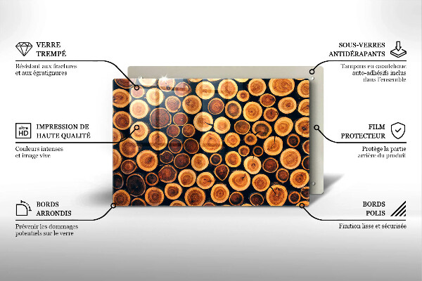 Tocător de bucătărie cioturi de copac din lemn