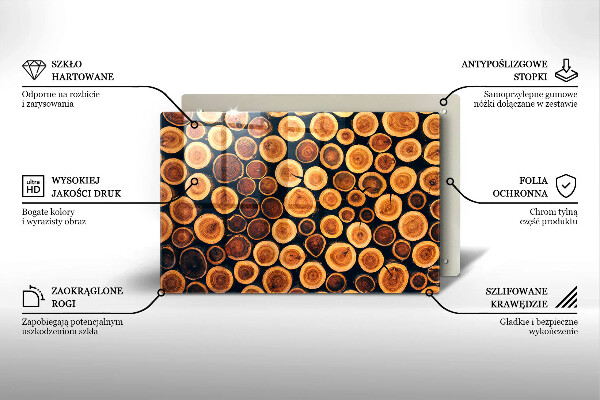 Tocător de bucătărie cioturi de copac din lemn