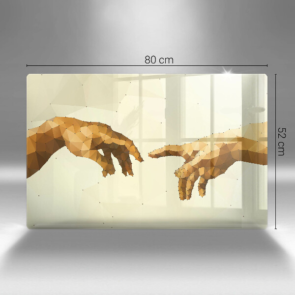 Tocător de bucătărie Crearea mâinilor lui Adam