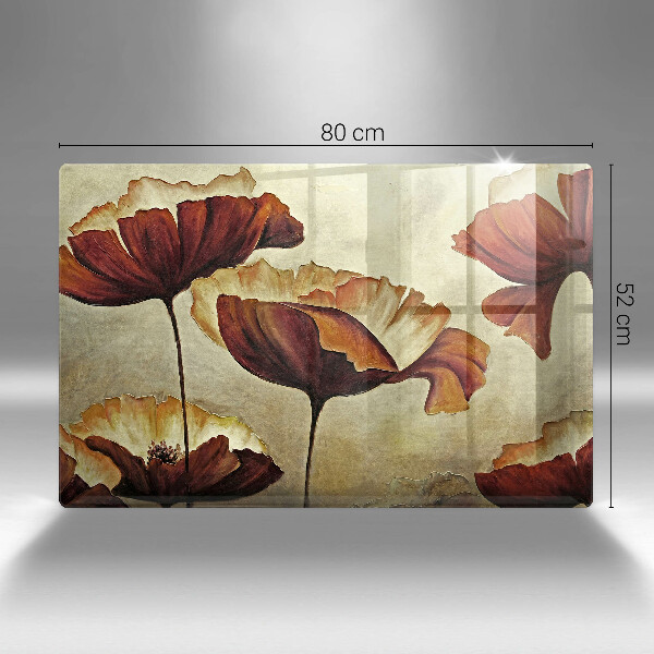 Tocător de bucătărie Flori boho pictate