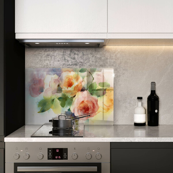 Tocător de bucătărie Flori pictate