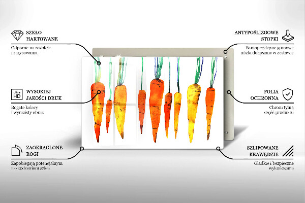 Tocător de bucătărie Ilustrație de morcov