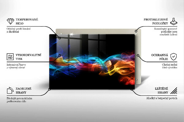 Tocător de bucătărie Fum colorat