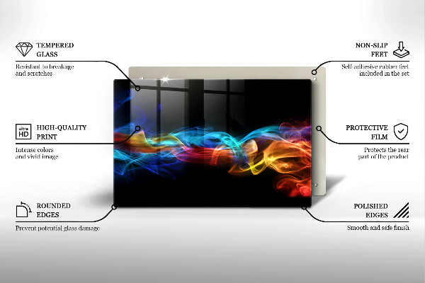 Tocător de bucătărie Fum colorat