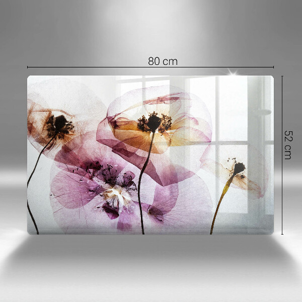 Tocător sticlă Flori delicate