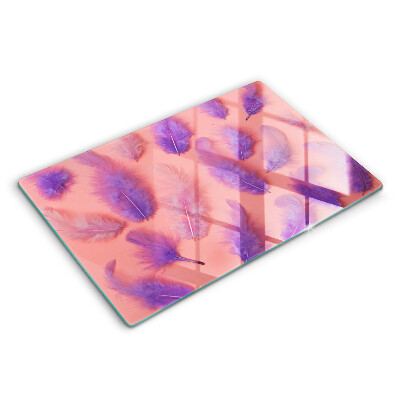 Tocător sticlă Pene pufoase