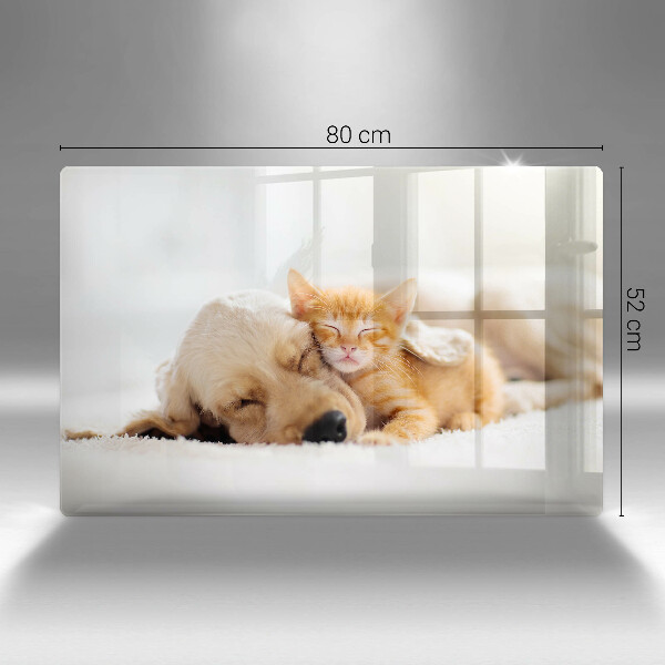 Tocător de bucătărie Animale câine și pisică