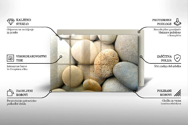 Tocător de bucătărie Model de pietre ovale