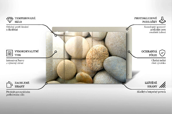 Tocător de bucătărie Model de pietre ovale
