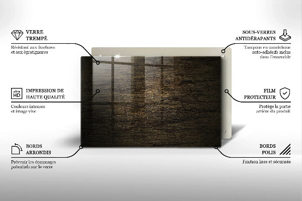 Tocător de bucătărie Textura scoarță de lemn