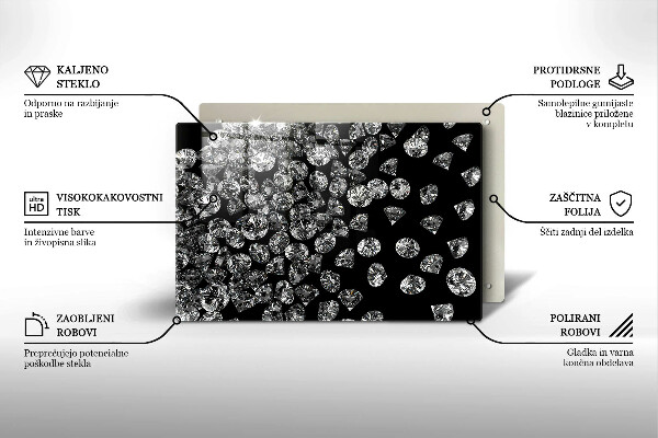 Tocător de bucătărie Diamante diamante