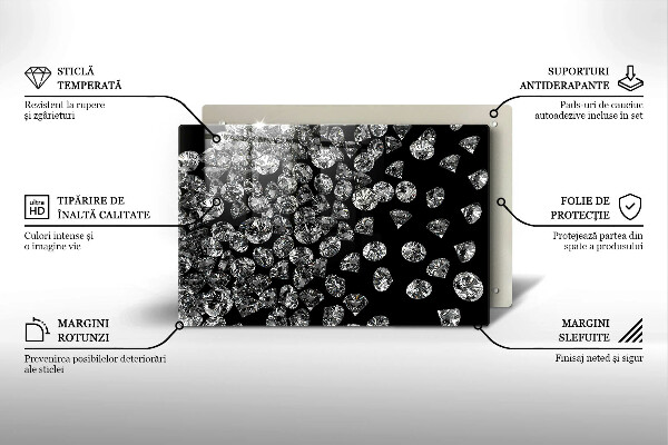 Tocător de bucătărie Diamante diamante