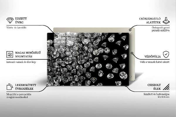 Tocător de bucătărie Diamante diamante