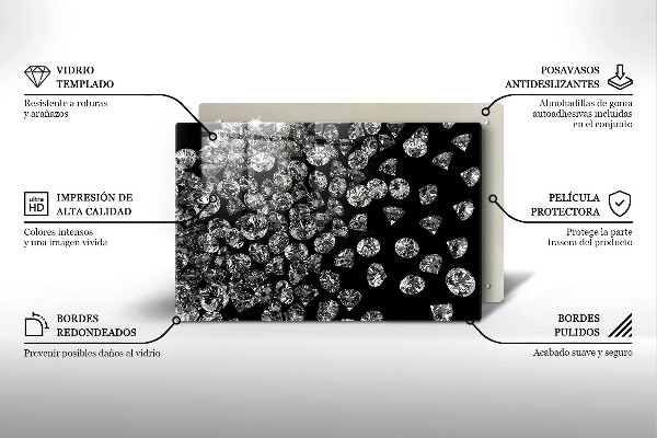 Tocător de bucătărie Diamante diamante