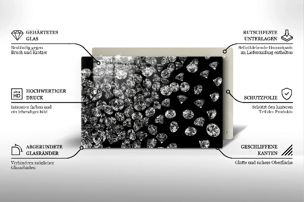 Tocător de bucătărie Diamante diamante