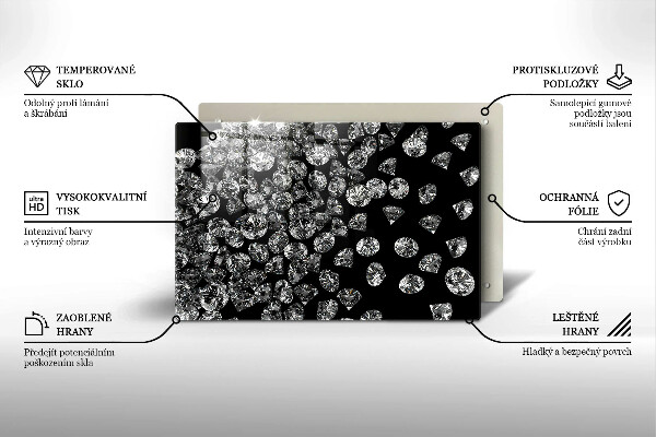 Tocător de bucătărie Diamante diamante