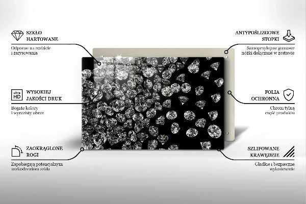 Tocător de bucătărie Diamante diamante