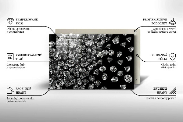 Tocător de bucătărie Diamante diamante