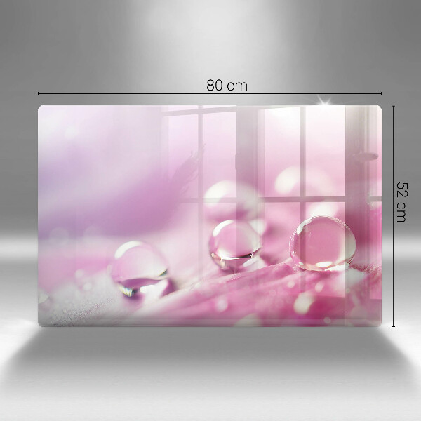 Tocător de bucătărie Petale de flori de rouă