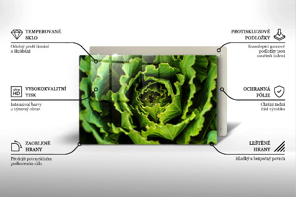 Tocător de bucătărie Mănâncă frunze de salată