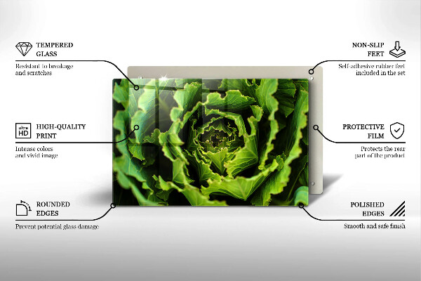 Tocător de bucătărie Mănâncă frunze de salată