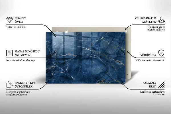 Tocător de bucătărie Textura piatră de marmură