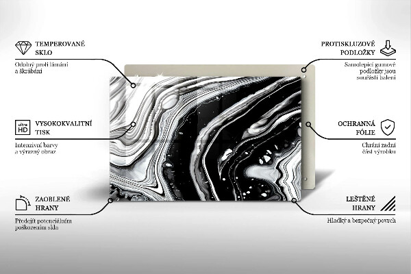 Tocător de bucătărie Abstracția cernelii