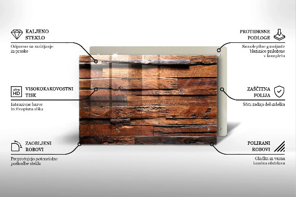 Tocător de bucătărie Scânduri decorative din lemn