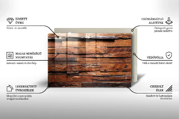 Tocător de bucătărie Scânduri decorative din lemn