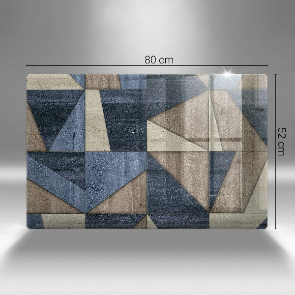 Tocător sticlă Abstracția geometrică
