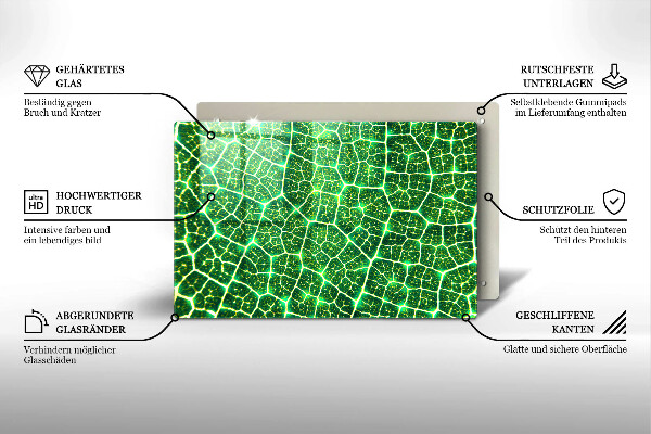 Tocător sticlă Structura frunzei