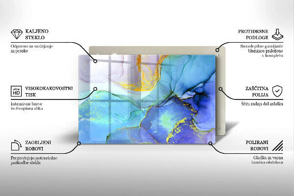 Tocător sticlă Piatră de aur crăpată