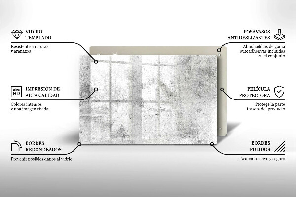 Tocător sticlă Textura de beton