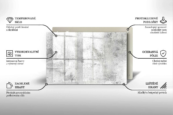 Tocător sticlă Textura de beton