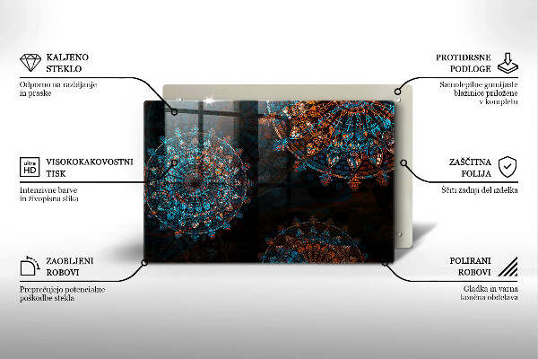 Tocător de bucătărie Roți Boho vintage