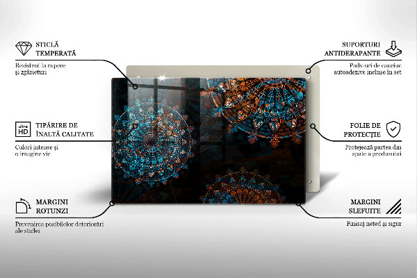 Tocător de bucătărie Roți Boho vintage