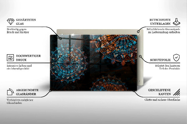 Tocător de bucătărie Roți Boho vintage