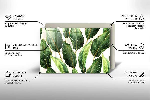 Tocător de bucătărie Frunze de bananier