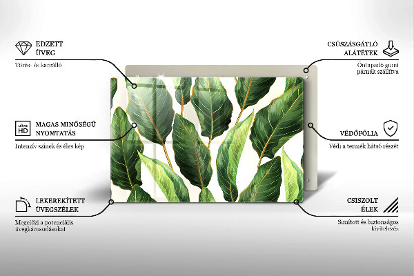 Tocător de bucătărie Frunze de bananier