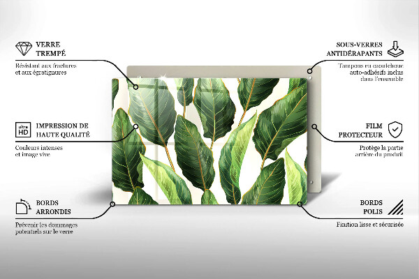 Tocător de bucătărie Frunze de bananier