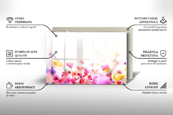 Tocător de bucătărie Lunca de flori