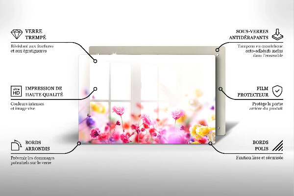 Tocător de bucătărie Lunca de flori